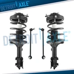 Front Struts W/ Coil Spring Assembly Sway Bars For 2003 - 2008 Hyundai Tiburon New. Price: $194.12.