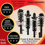 Monroe Oem Front & Rear Strut For 2012-2017 Jeep Compass/patriot 2WD/4WD New. Price: $564.76.