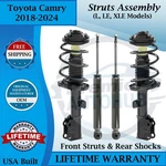 Monroe Oem Front Struts & Rear Shocks For 2018-2024 Toyota Camry 9YR Warranty New. Price: $435.04.