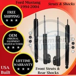 Gabriel Oem Front Struts & Rear Shocks 1994-2004 Ford Mustang Lifetime Warr New. Price: $238.67.