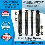 Gabriel Oem Front & Rear Shocks W/ Sway Bar For 1991-1993 Gmc Syclone/typhoon Hd New. Price: $245.77.