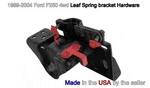 1999-2004 F250 F350 4X4 Front Leaf Spring Hanger Hardware Bolt Nut New. Price: $44.50.