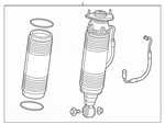 Genuine Mercedes-benz Strut 231-320-96-13 New. Price: $2233.48.