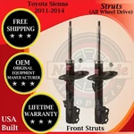 Kyb Oem Front Struts For 2011-2014 Toyota Sienna 2.7L 3.5L 4X4 Lifetime Warranty New. Price: $221.70.