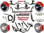 Ridetech Air System & Wilwood Disc BRAKES,13/12" ROTORS,RED,78-88 Gm G-body New. Price: $9519.99.