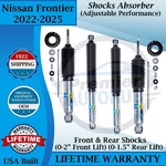 Bilstein Oem & Rear Shocks For 2022-2025 Nissan Frontier 9YR Warranty New. Price: $596.28.