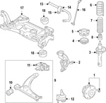 Genuine Volkswagen Strut 3QF-413-031-R New. Price: $162.90.