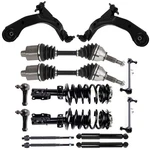 Fits Dodge Ram 1500 4WD 2006-2008 Front Struts Upper Control Arms Sway Bars New. Price: $450.11.