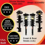 Monroe Oem Front & Rear Struts For 2000-2001 Nissan Maxima Lifetime Warranty New. Price: $431.18.