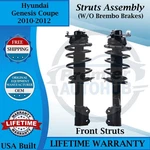 Monroe Oem Front Struts For 2010-2012 Hyundai Genesis Coupe Lifetime Warranty New. Price: $267.73.