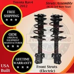 Gabriel Oem Front Struts For 2012 Toyota RAV4 Electric Lifetime Warranty New. Price: $359.87.