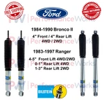 Bilstein B8 5100 Shock Absorber Front & Rear Set For Bronco Ii / Ranger Rwd 4WD New. Price: $447.93.