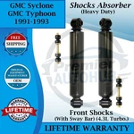 Gabriel Oem Front Shocks W/ Sway Bar For 1991-1993 Gmc Syclone/typhoon Hd New. Price: $156.16.