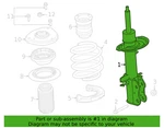 Genuine Oem Ford Suspension Strut LX6Z18124CD New. Price: $140.21.