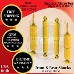Monroe Oem Front & Rear Shocks For 2019-2024 Ram 1500 Classic Lifetime Warranty New. Price: $215.98.
