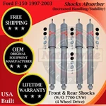 Kyb Oem Front & Rear Shocks 1997-2003 Ford F-150 4WD Lifetime Warranty New. Price: $327.76.