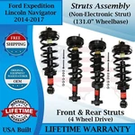 Monroe Front & Rear Struts 2014-2017 Ford Expedition/ Lincoln Navigator 4WD New. Price: $585.13.