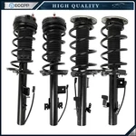 Full Set 4 Front Rear Shock Strut Assys W/electric For Range Rover Evoque 12-18 New. Price: $417.70.