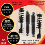 Monroe Oem Front Struts & Rear Shocks For 2006-2007 Saturn Vue 9 Year Warranty New. Price: $430.04.