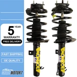 2 Monroe Quick-strut Left & Right Front Struts Shock Coil Springs Ford Focus New. Price: $295.91.