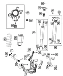 Genuine Mopar Suspension Shock Absorber Kit 68334577AA New. Price: $136.88.