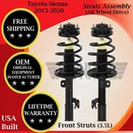 Monroe Oem Front Struts For 2015-2020 Toyota Sienna 3.5L 4X4 Lifetime Warranty New. Price: $319.24.