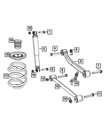 Genuine Mopar Suspension Shock Absorber Kit 68631407AA New. Price: $106.18.