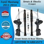 Gabriel Oem Front Struts & Rear Shocks 2011-2014 Ford Mustang Coupe 10YR W. New. Price: $342.40.