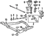 Genuine Ford Shock Absorber Assembly Front 3U2Z-18124-AC New. Price: $125.24.