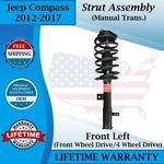 Monroe Oem Front Left Strut For 2012-2017 Jeep Compass 2WD/4WD Lifetime Warranty New. Price: $179.74.