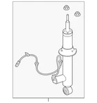 Genuine Infiniti Suspension Strut E61115CF0B New. Price: $396.06.