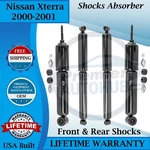 Monroe Oem Front & Rear Shocks For 2000-2001 Nissan Xterra Lifetime Warranty New. Price: $226.69.